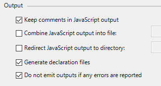 Generate declaration files in TypeScript