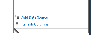 The refresh columns feature in a data source