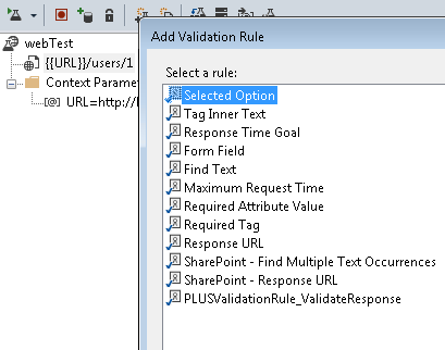 Add validation rules in your web tests