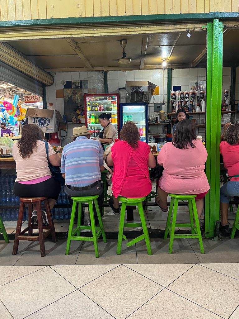 A food market in Mexico