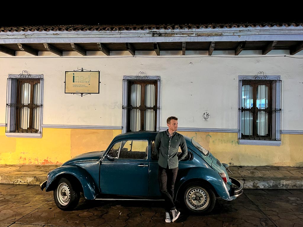 A Volkswagen Beetle in San Cristobal